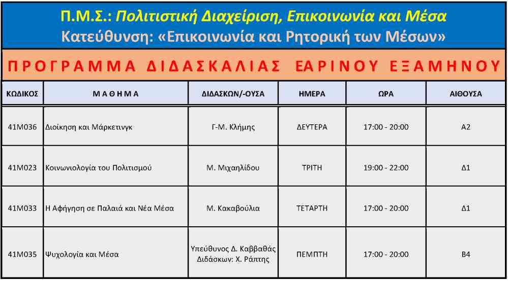 pms programma didaskalias earinou 2019